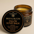100% Grass-Fed Beef Tallow Balm with Raw Honey
