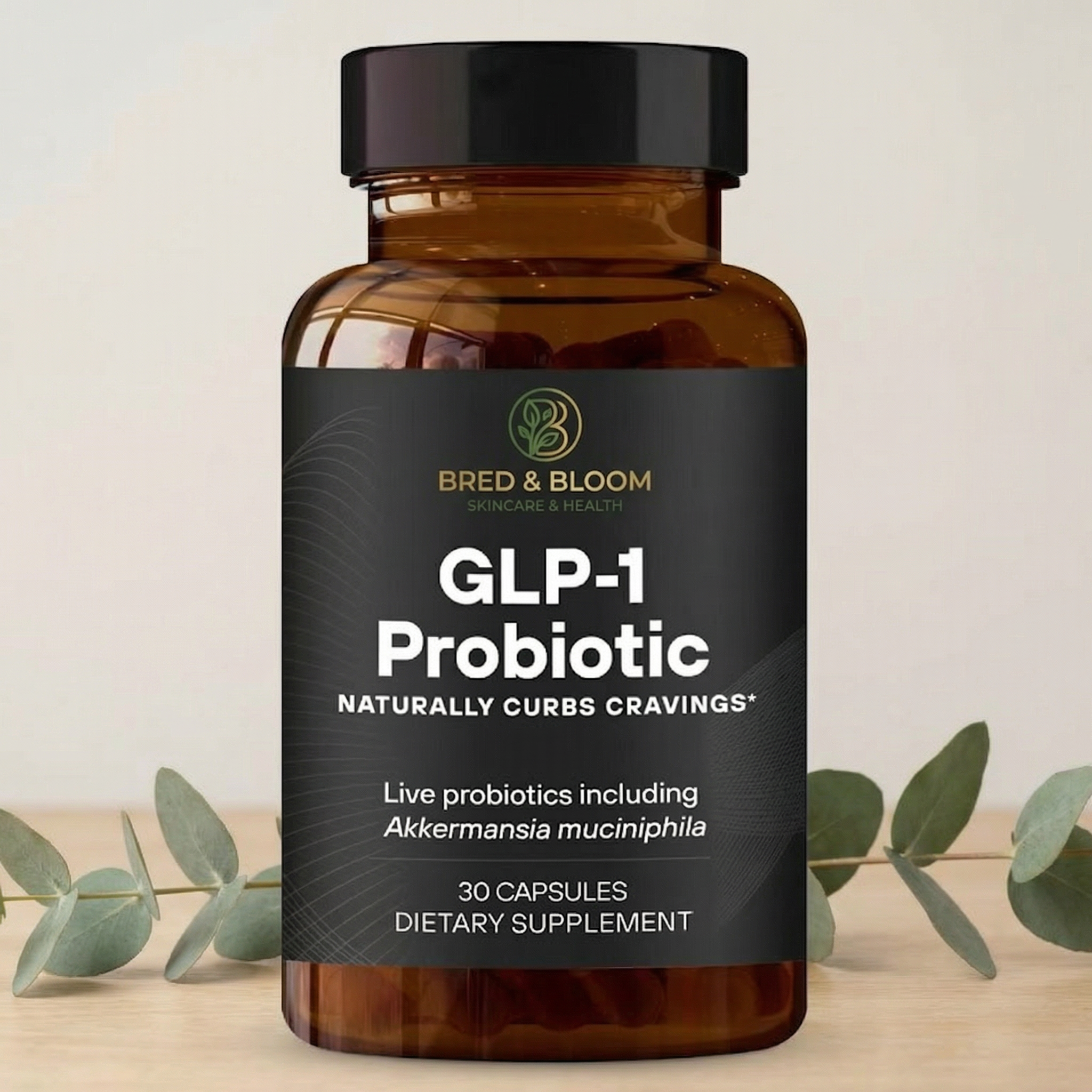 GLP-1 Probiotic Digestive Capsules - Gut Health & Weight Support (30 Count)